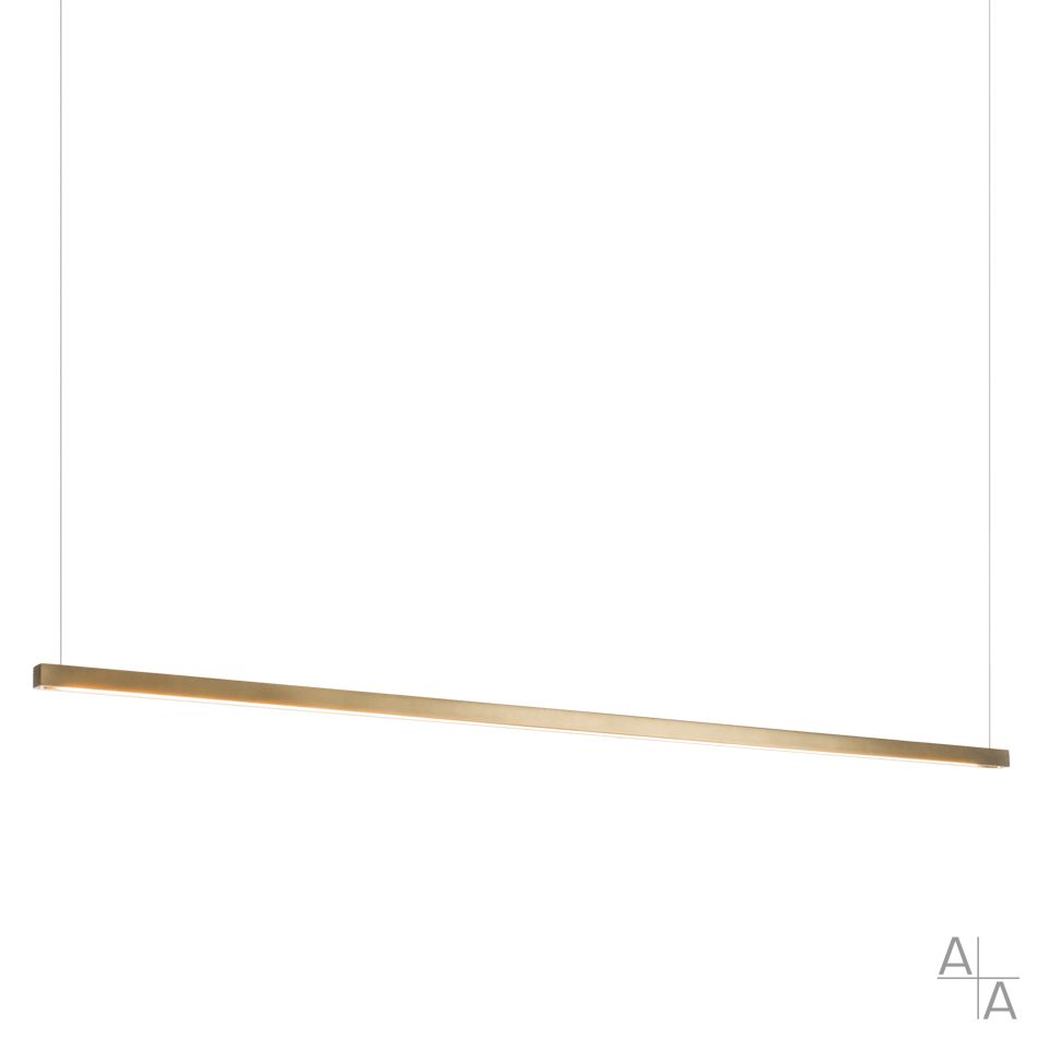 Ingot LED Pendant - Modern Brass by Hubbardton Forge