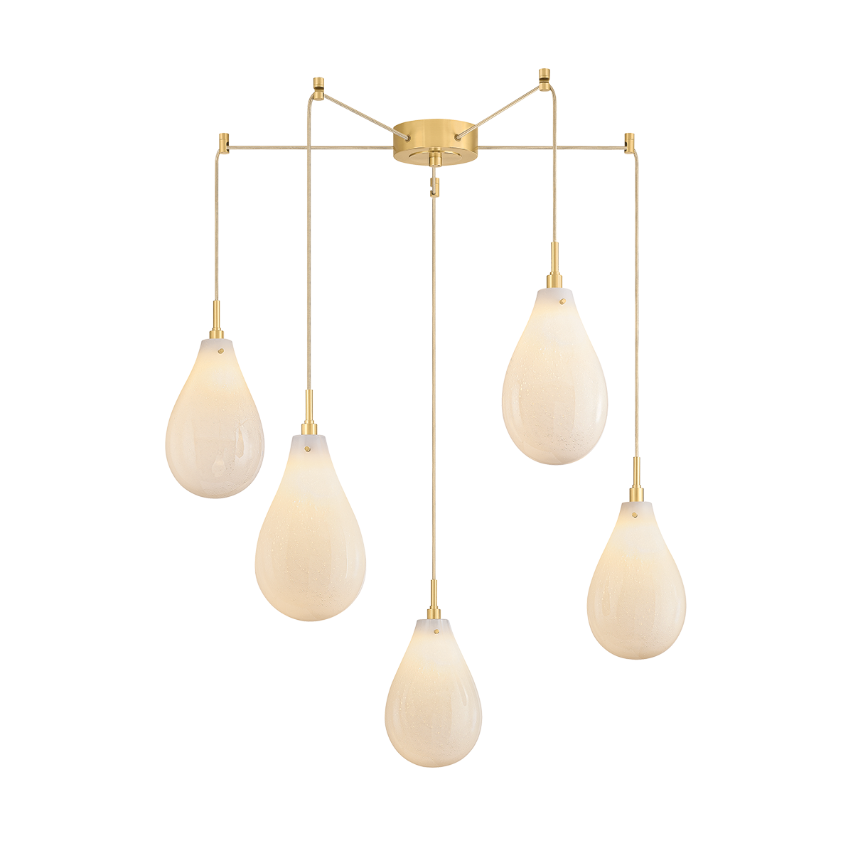 Ironwood Chandelier - 5-Light - Aged Brass by Hudson Valley Lighting