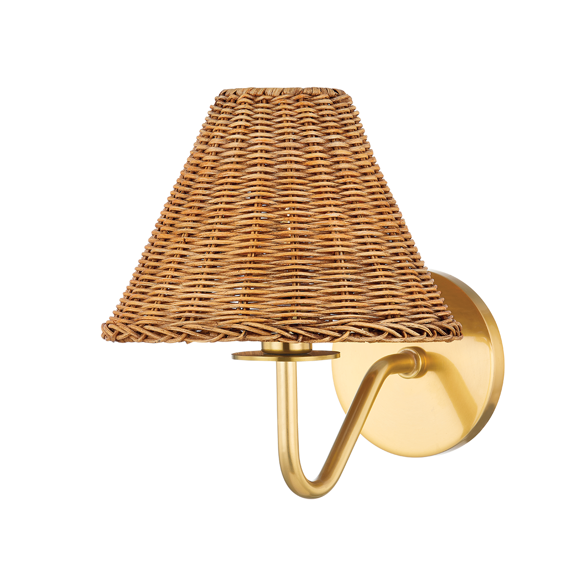 Issa Wall Sconce - 1-Light - Aged Brass - Mitzi H704101-AGB