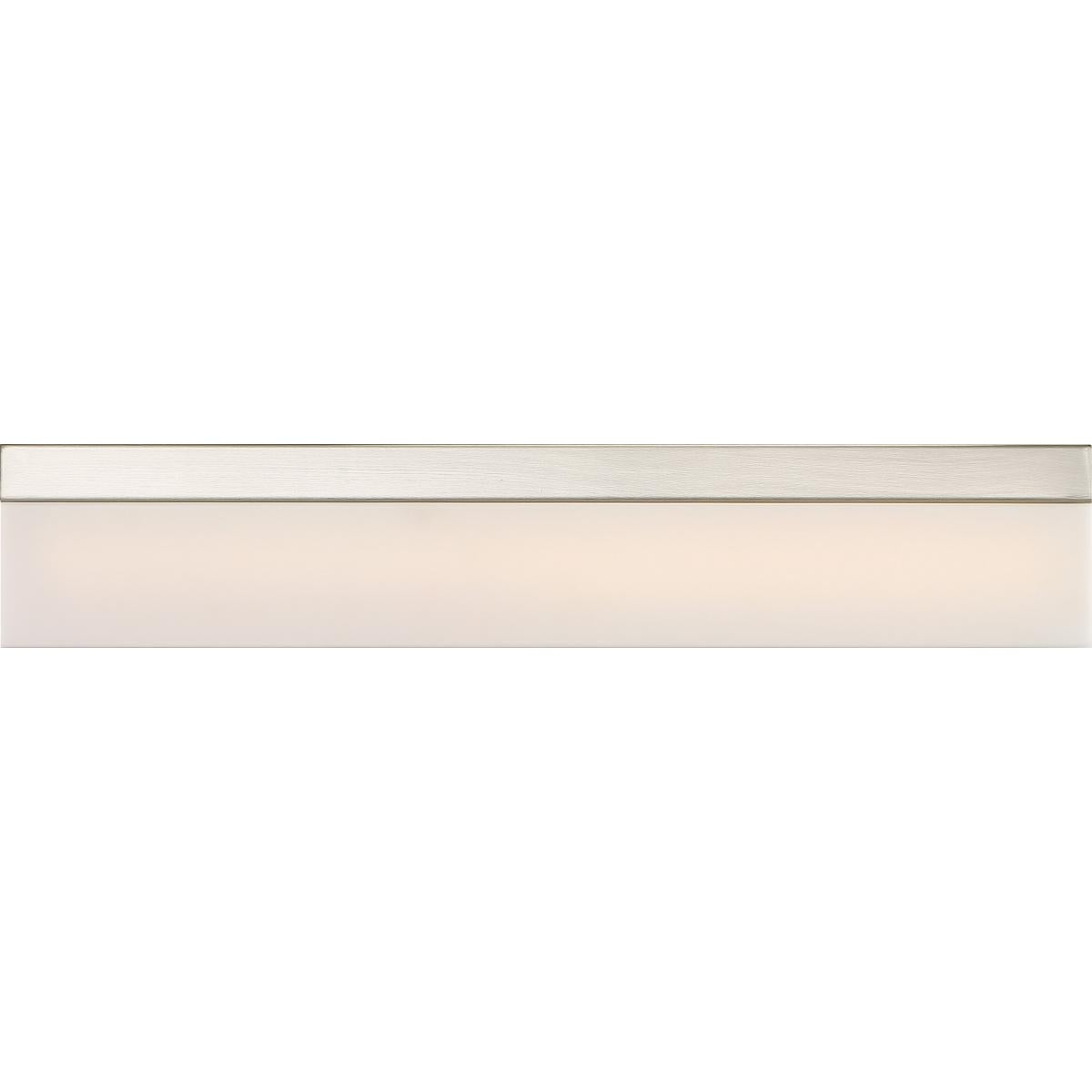 Jackson - 24" LED Medium Vanity with White Acrylic - Brushed Nickel Finish - Satco 62-1328