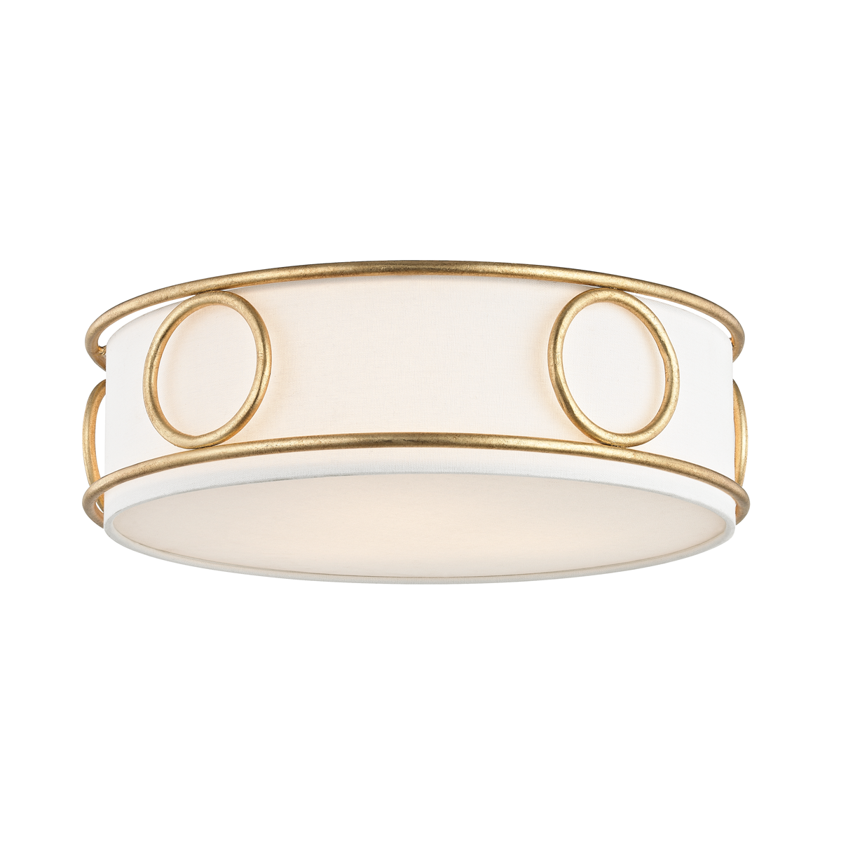 Jade Flush Mount - 3-Light - Gold Leaf - Mitzi H236503-GL