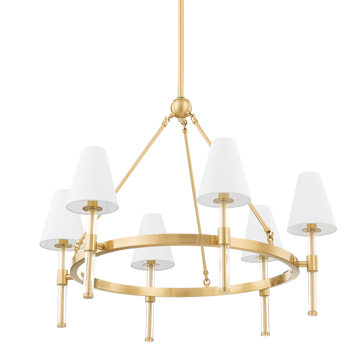 Janelle Chandelier - 6-Light - Aged Brass - Mitzi H630806-AGB