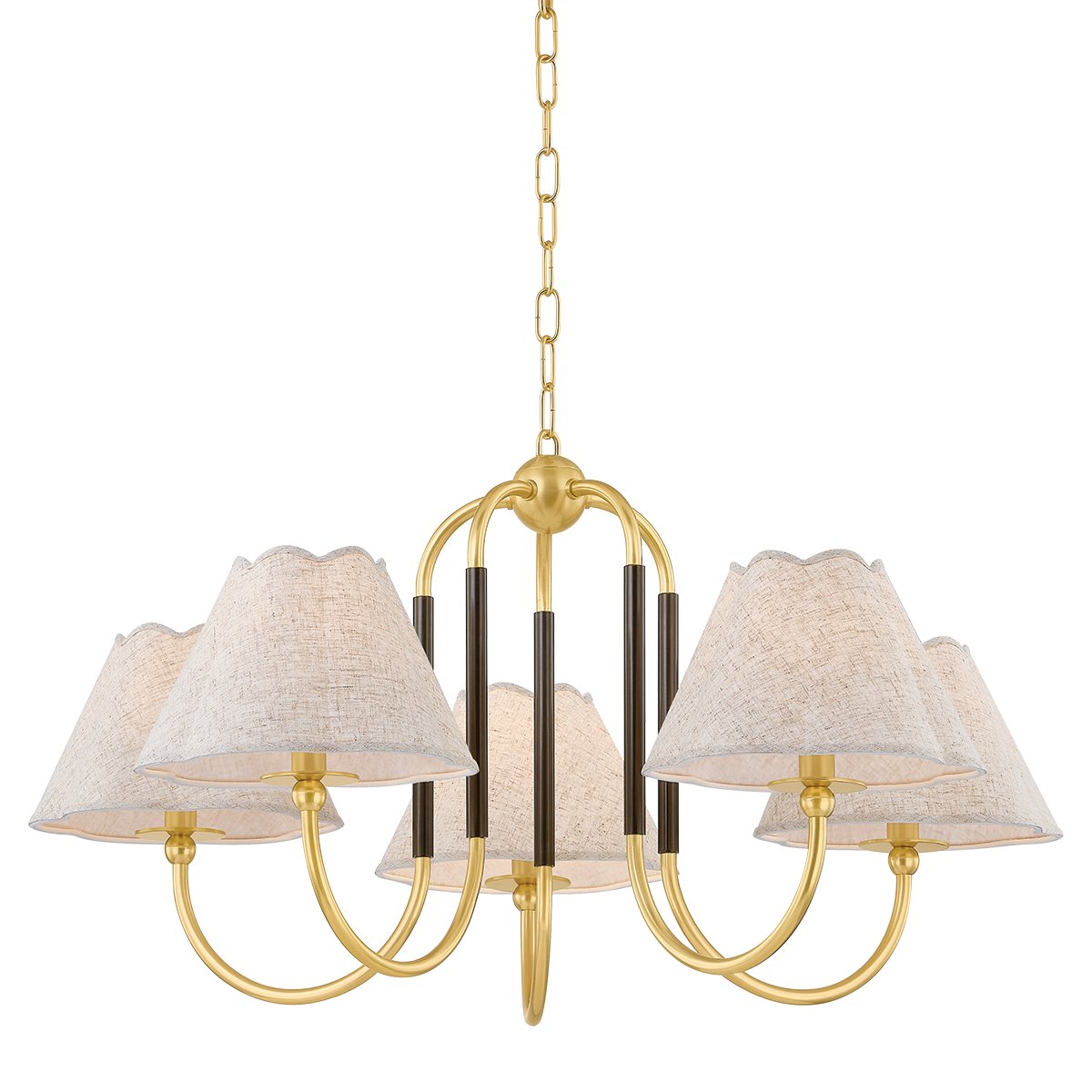 Janie Chandelier - 5-Light - Aged Brass/True Bronze - Mitzi H1043805-AGB/TRB