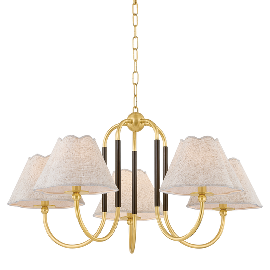 Janie Chandelier - 5-Light - Aged Brass/True Bronze - Mitzi H1043805-AGB/TRB