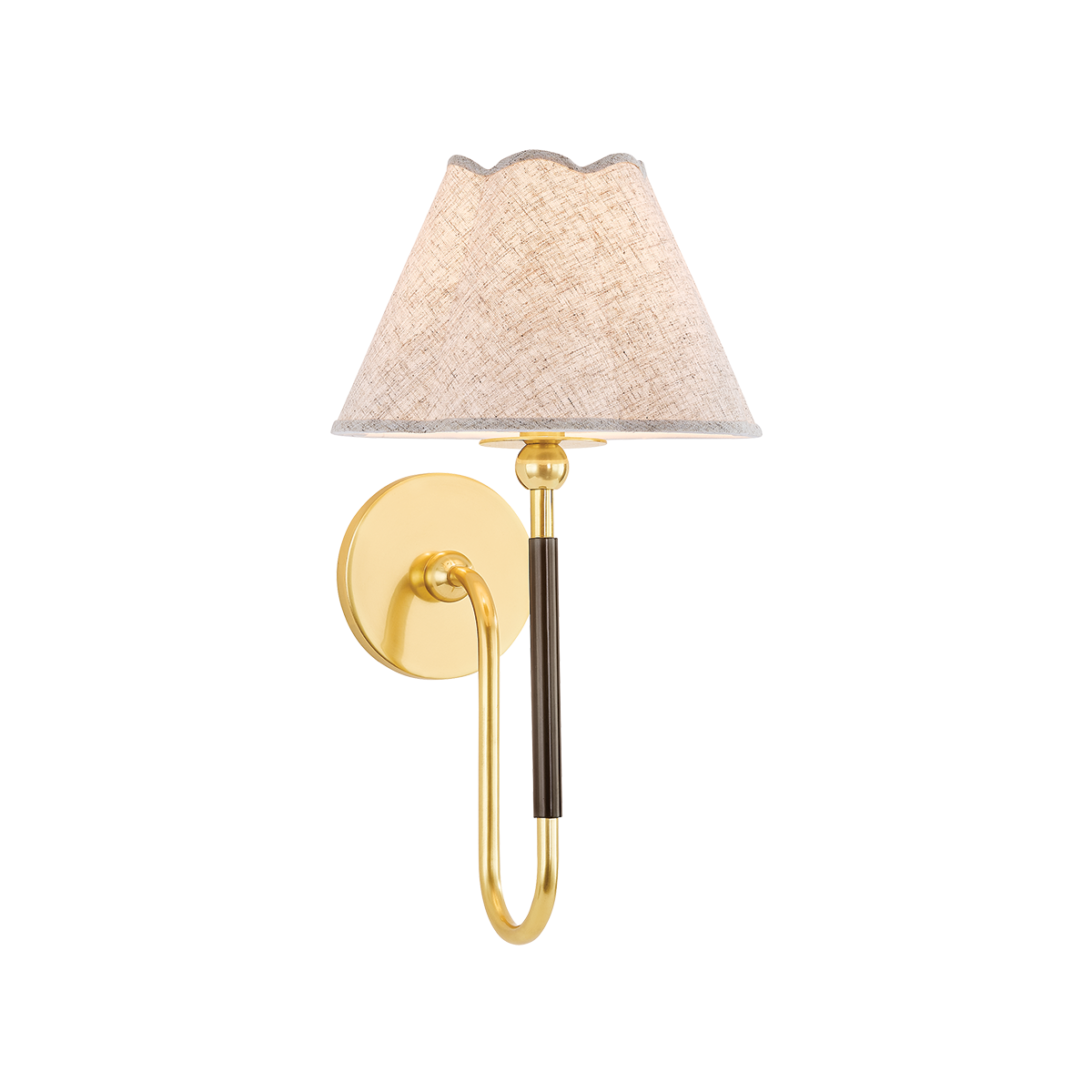 Janie Wall Sconce - 1-Light - Aged Brass/True Bronze - Mitzi H1043101-AGB/TRB