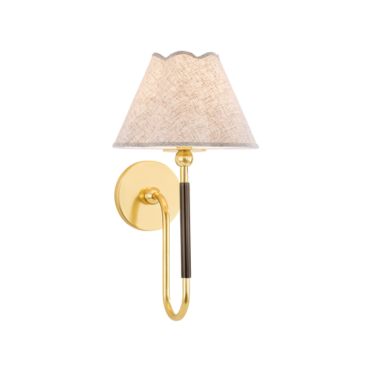 Janie Wall Sconce - 1-Light - Aged Brass/True Bronze - Mitzi H1043101-AGB/TRB