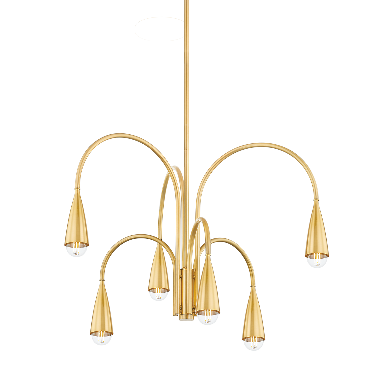 Jenica Chandelier - 6-Light - Aged Brass - Mitzi H811806-AGB
