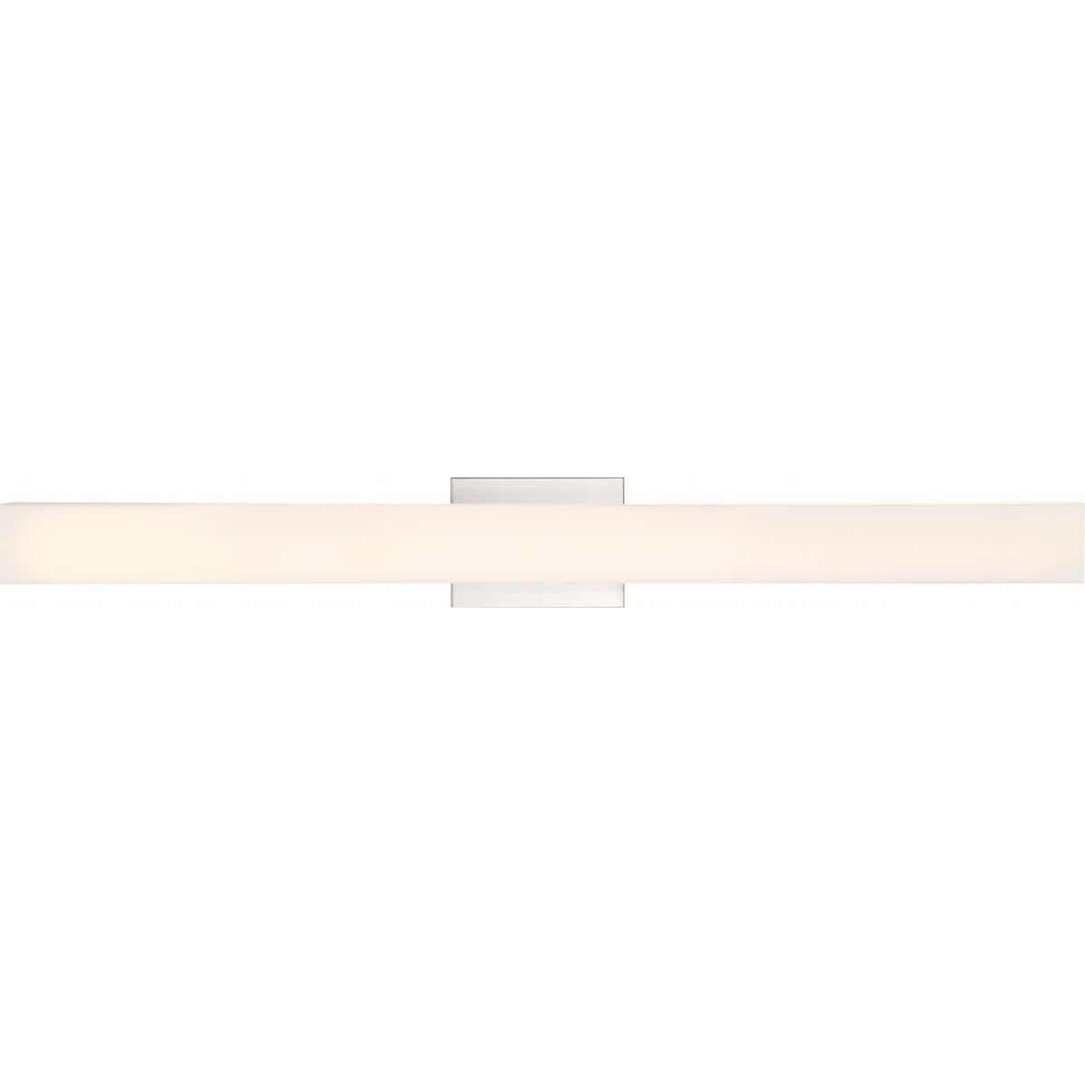 Jess - 36" LED Vanity with White Acrylic - Brushed Nickel Finish - Satco 62-1332