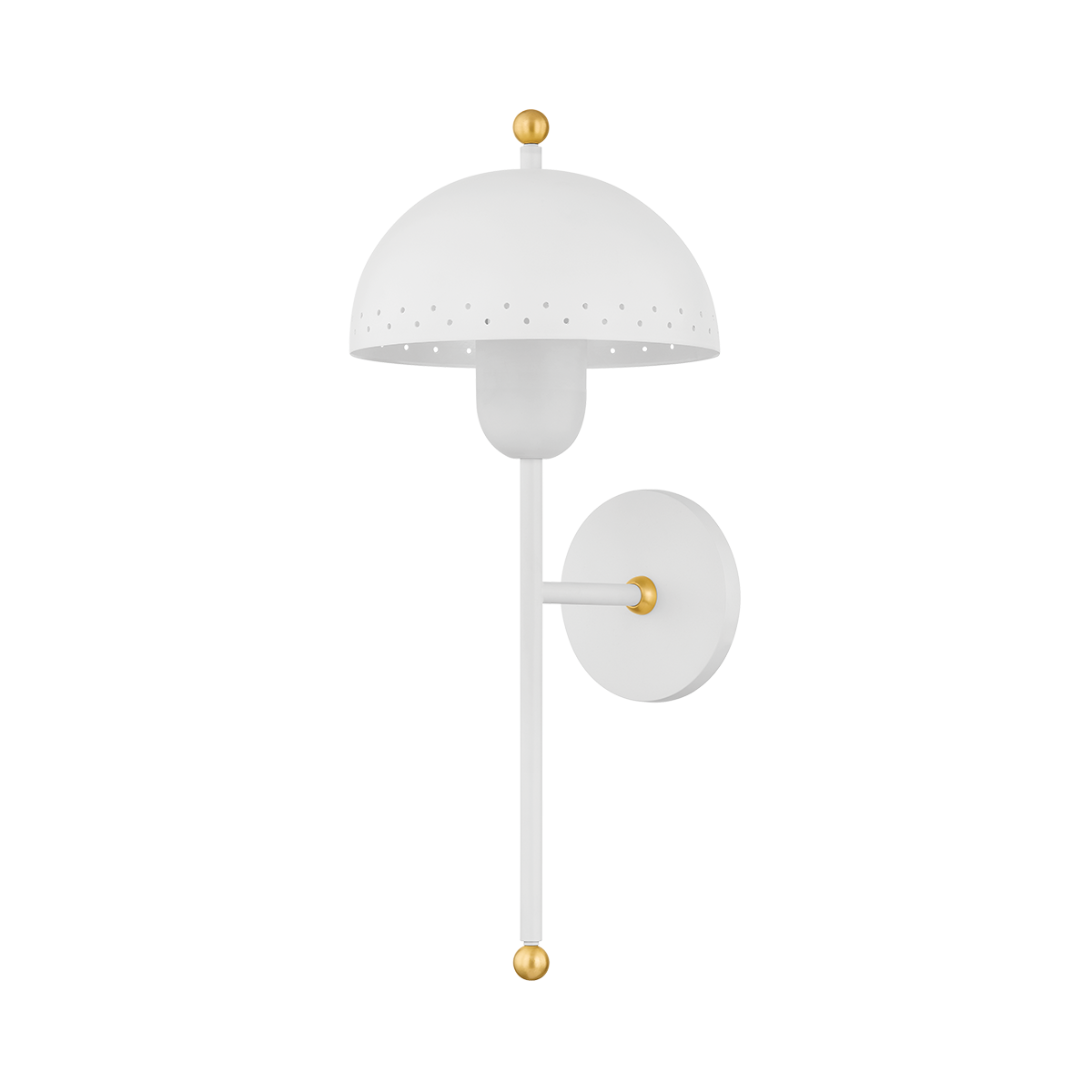 Jojo Wall Sconce - 1-Light - Aged Brass/Soft White - Mitzi H885101-AGB/SWH