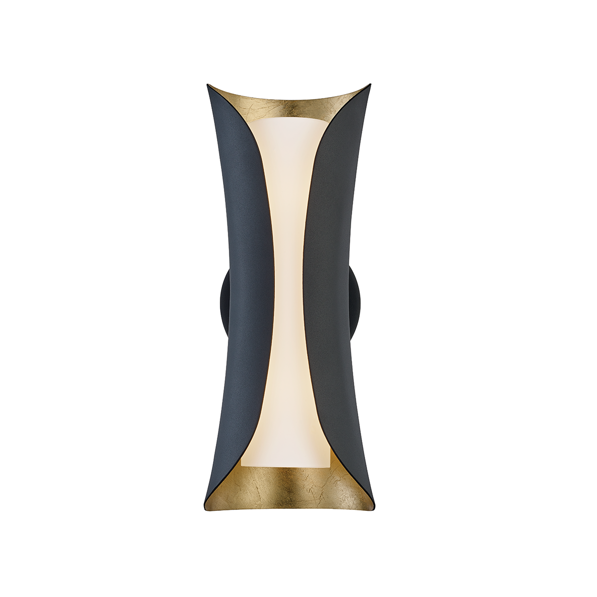 Josie Wall Sconce - 2-Light - Gold Leaf/Black - Mitzi H315102-GL/BK