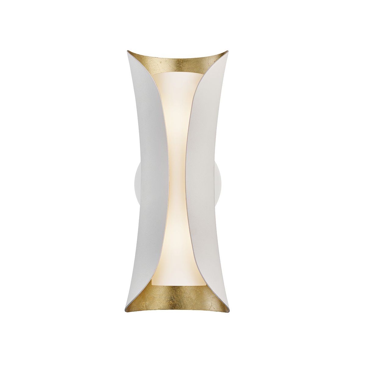 Josie Wall Sconce - 2-Light - Gold Leaf/White - Mitzi H315102-GL/WH