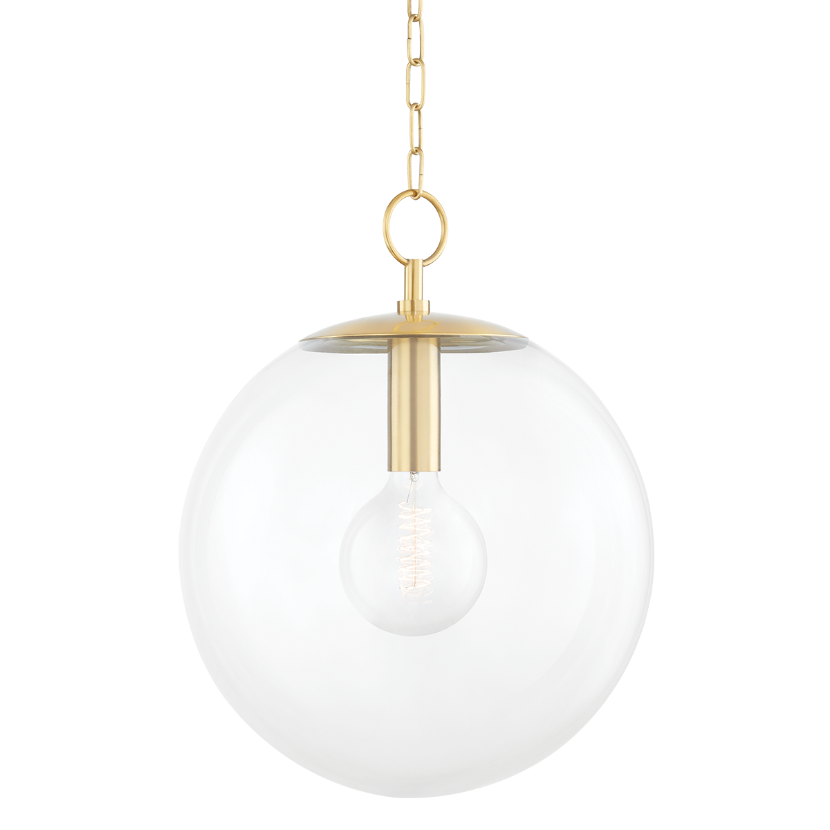 Juliana Large Pendant - 1-Light - Aged Brass - Mitzi H609701L-AGB