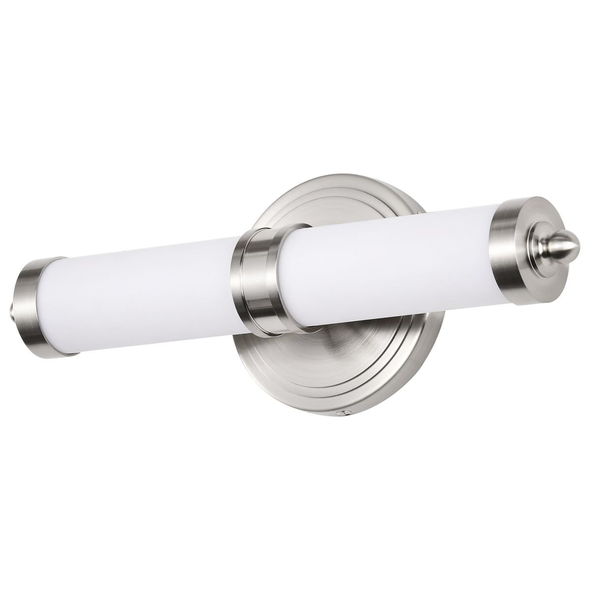 Kagen Small Vanity - LED - Brushed Nickel Finish - White Acrylic Lens - Satco 62-1534