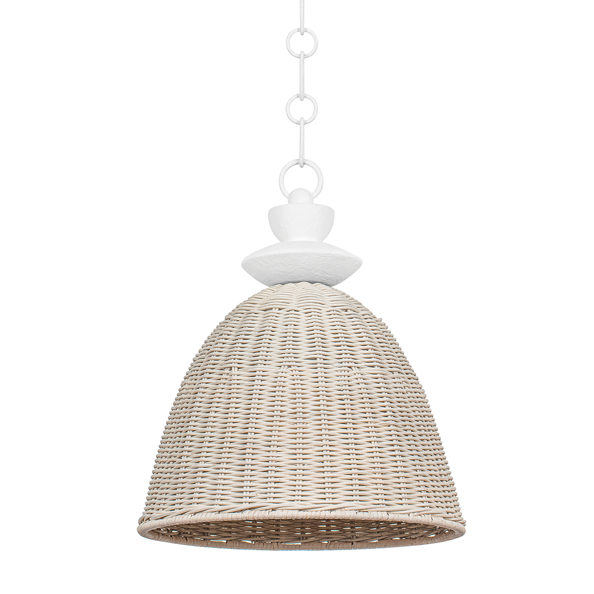 Kahn Pendant - 1-Light - Gesso White - Troy Lighting F5515-GSW
