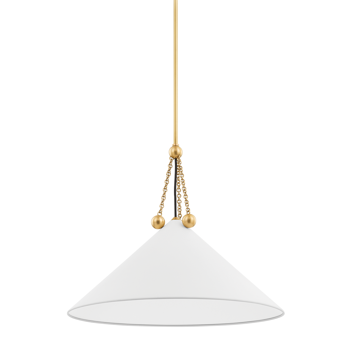 Kalea Large Pendant - 1-Light - Aged Brass/Soft White - Mitzi H784701L-AGB/SWH