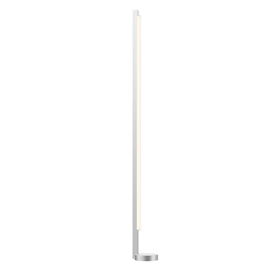 Keel LED Floor Lamp - Bright Satin Aluminum by SONNEMAN