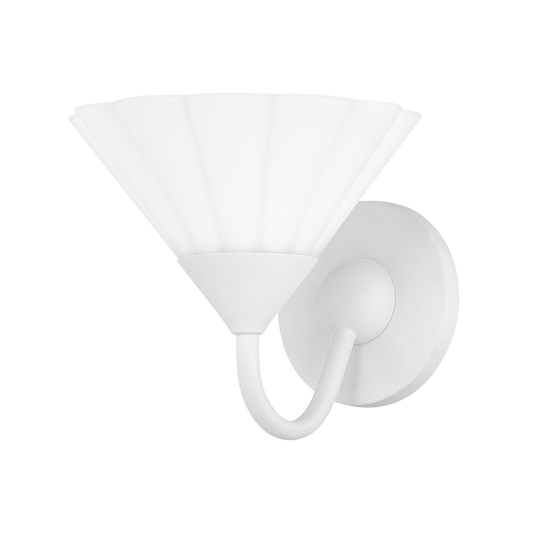 Kelsey Wall Sconce - 1-Light - Textured White - Mitzi H817101-TWH