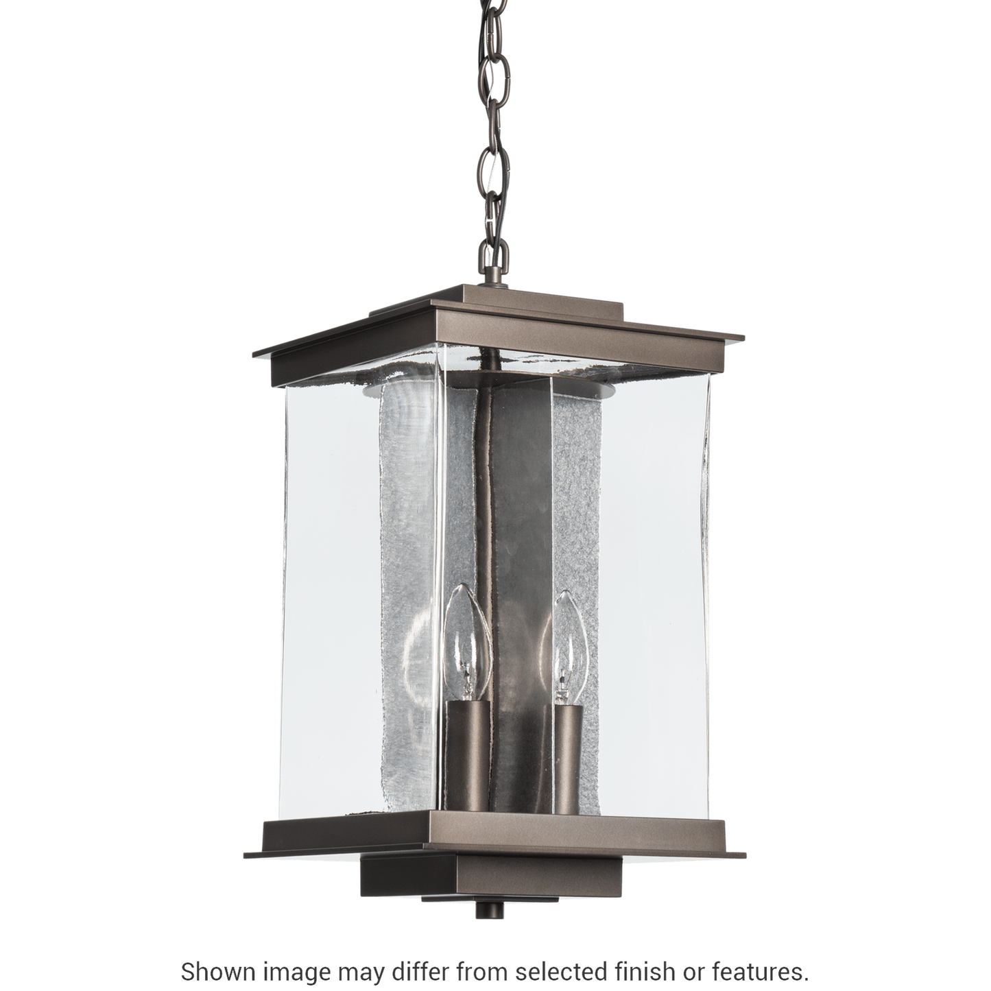 Kingston Outdoor Large Lantern - White - Translucent Vintage Platinum Accent by Hubbardton Forge
