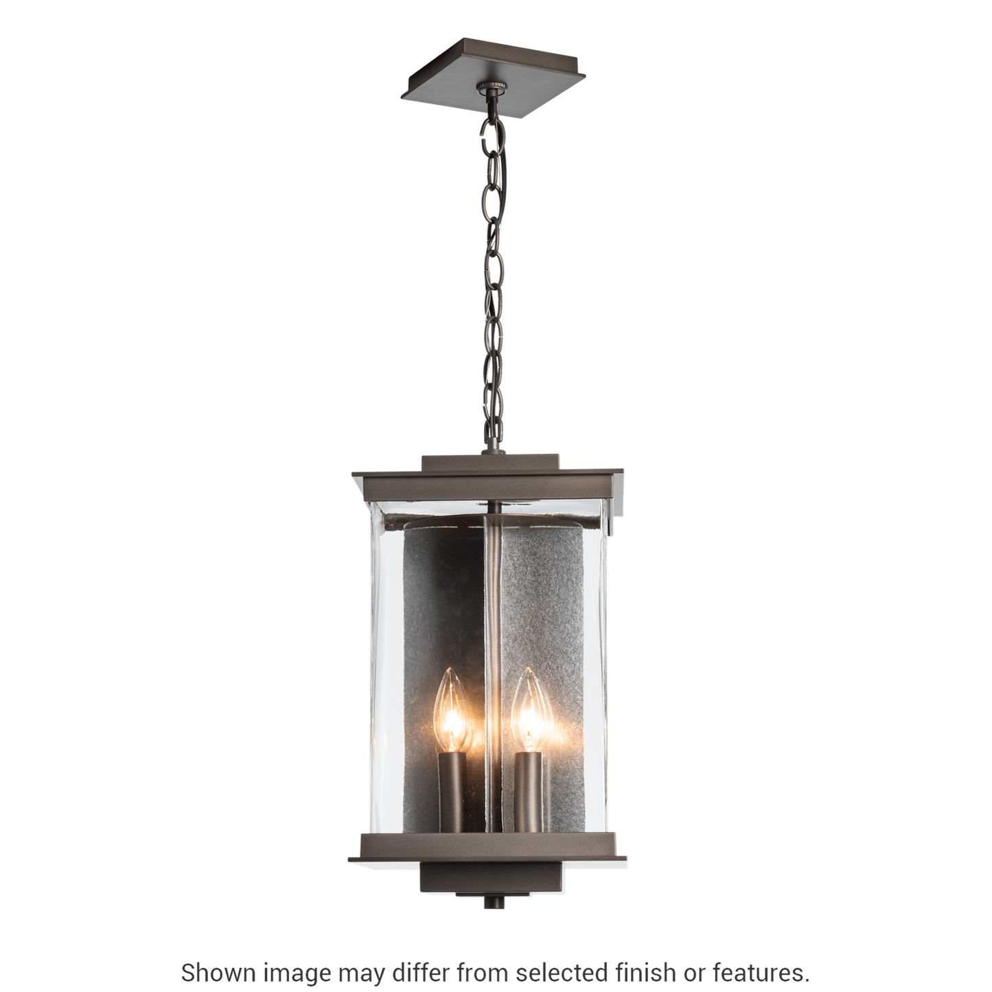 Kingston Outdoor Large Lantern - White - Translucent Vintage Platinum Accent by Hubbardton Forge