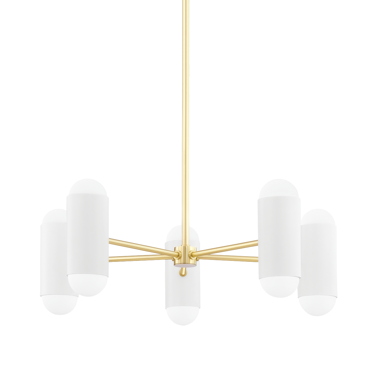 Kira Chandelier - 10-Light - Aged Brass/Soft White Combo - Mitzi H484810-AGB/SWH
