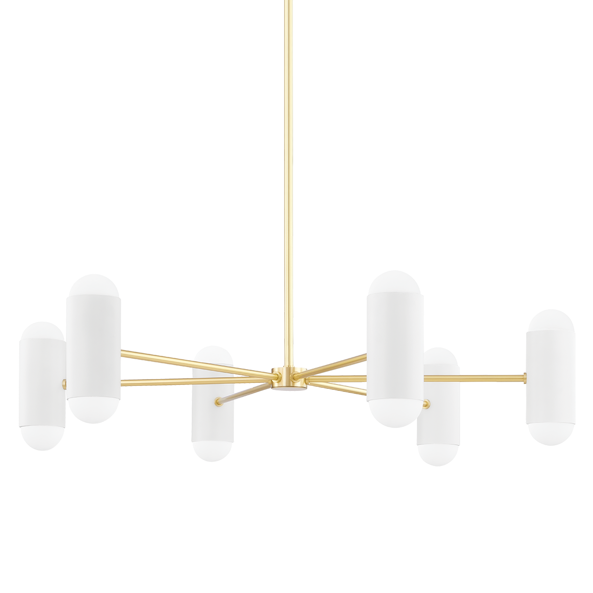 Kira Chandelier - 12-Light - Aged Brass/Soft White Combo - Mitzi H484812-AGB/SWH