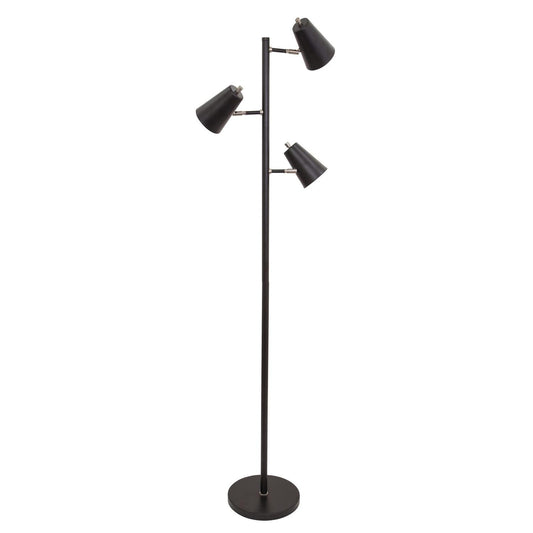 Kirby LED Floor Lamp - K130-BLK - Black by House of Troy