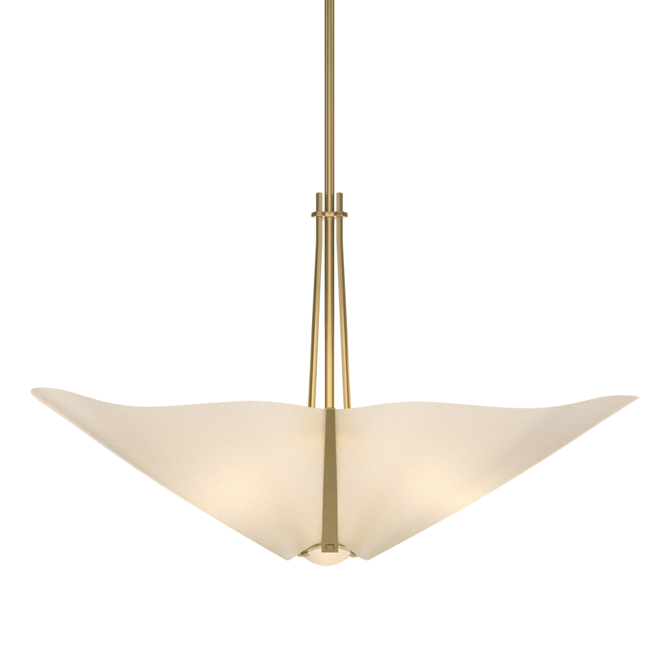 Kirigami 3-Light Pendant - Modern Brass by Hubbardton Forge