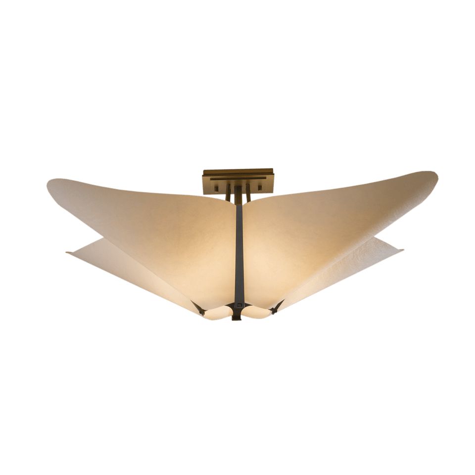 Kirigami Semi-Flush - Dark Smoke by Hubbardton Forge