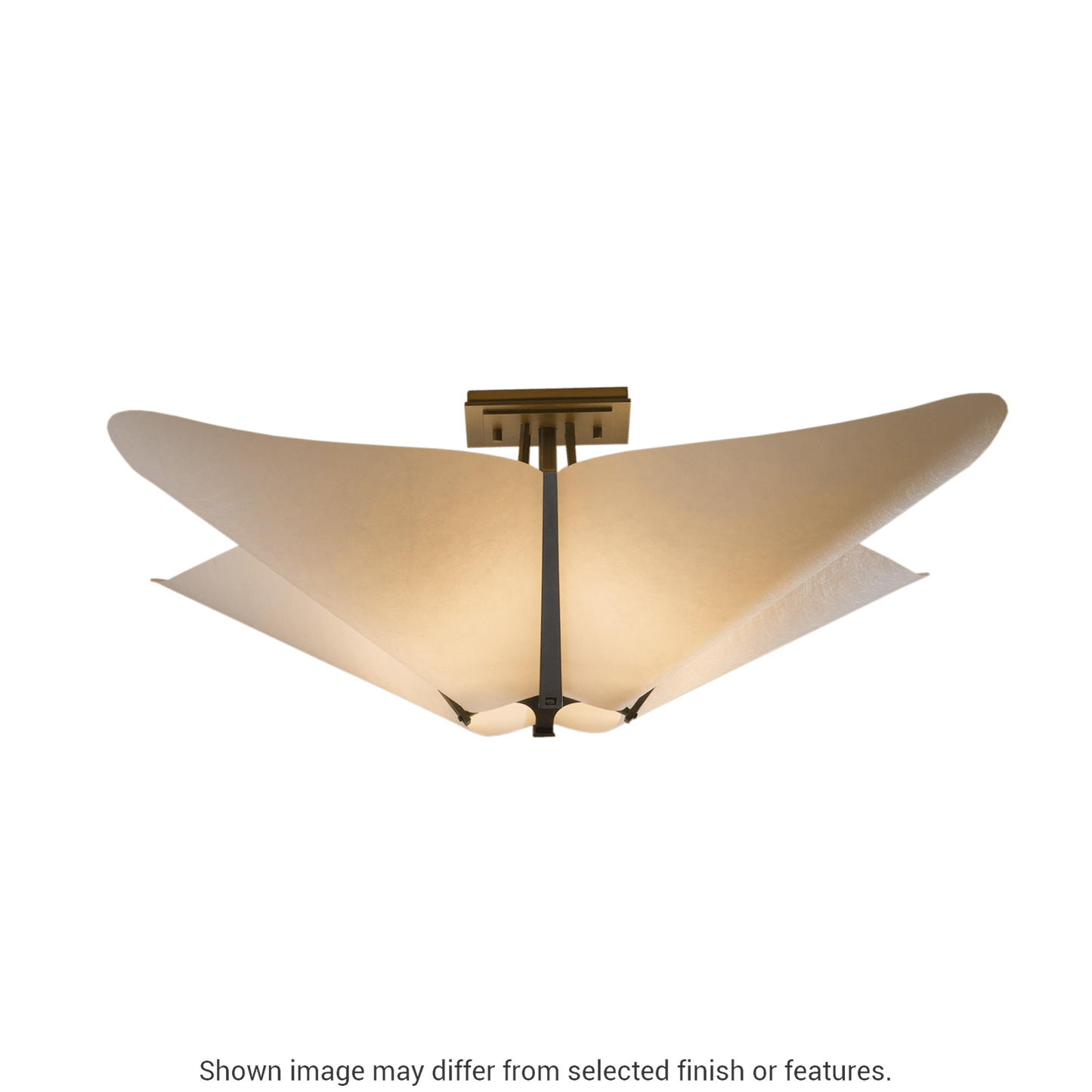 Kirigami Semi-Flush - Ink by Hubbardton Forge