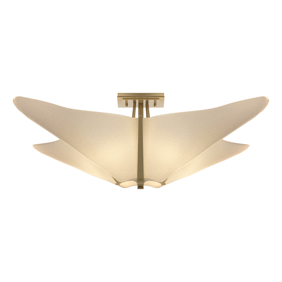 Kirigami Semi-Flush - Modern Brass by Hubbardton Forge
