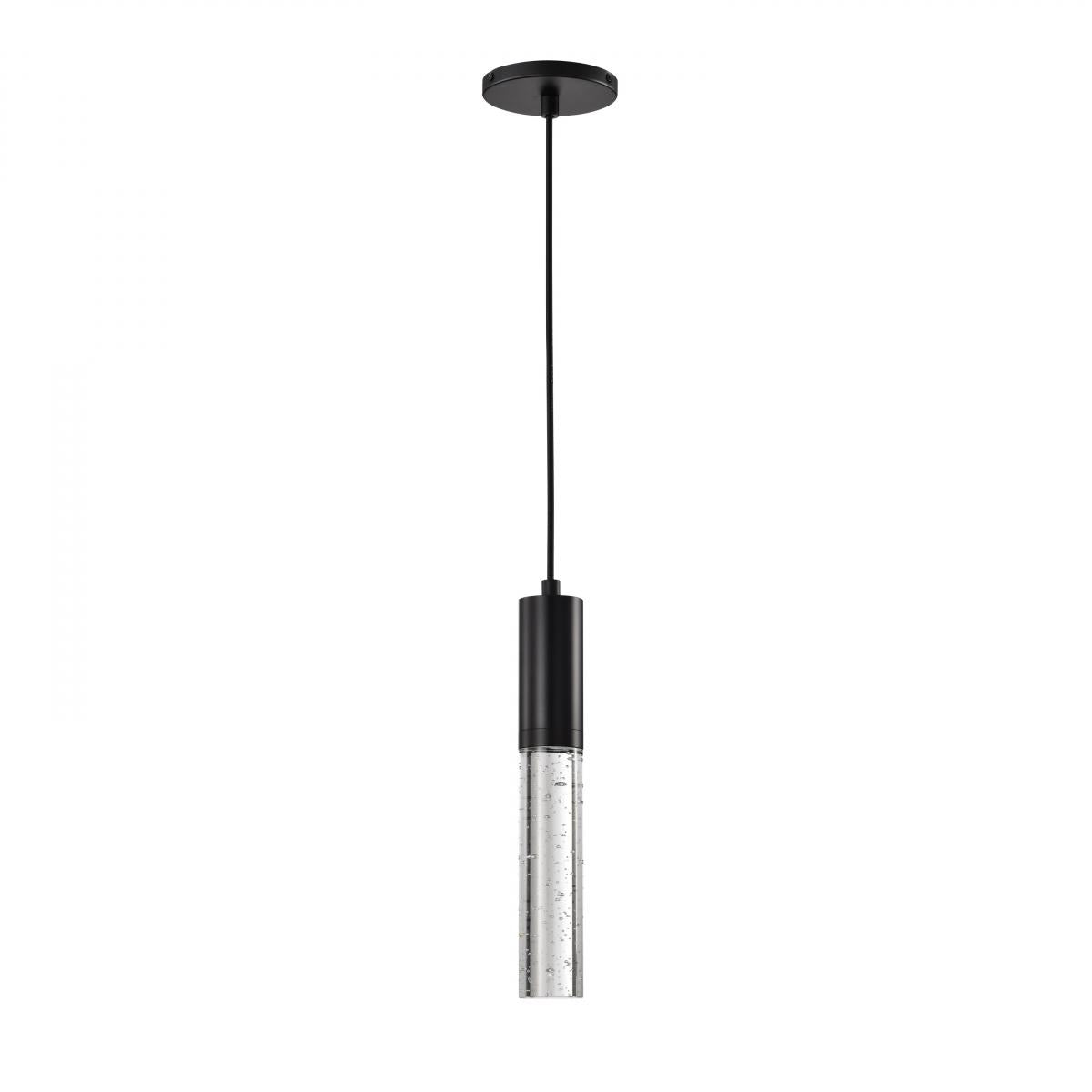 Lacey - 2 Inch LED Mini Pendant - RGB/TW - Starfish Enabled - Matte Black with K9 Bubble Crystal - Satco 62-6001