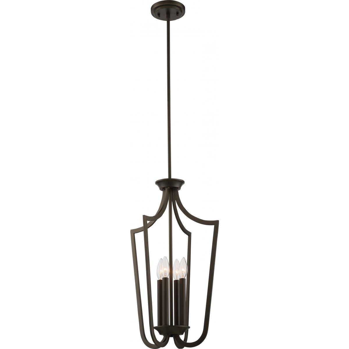 Laguna - 4 Light Cage Pendant - Forest Bronze Finish - Satco 60-5976