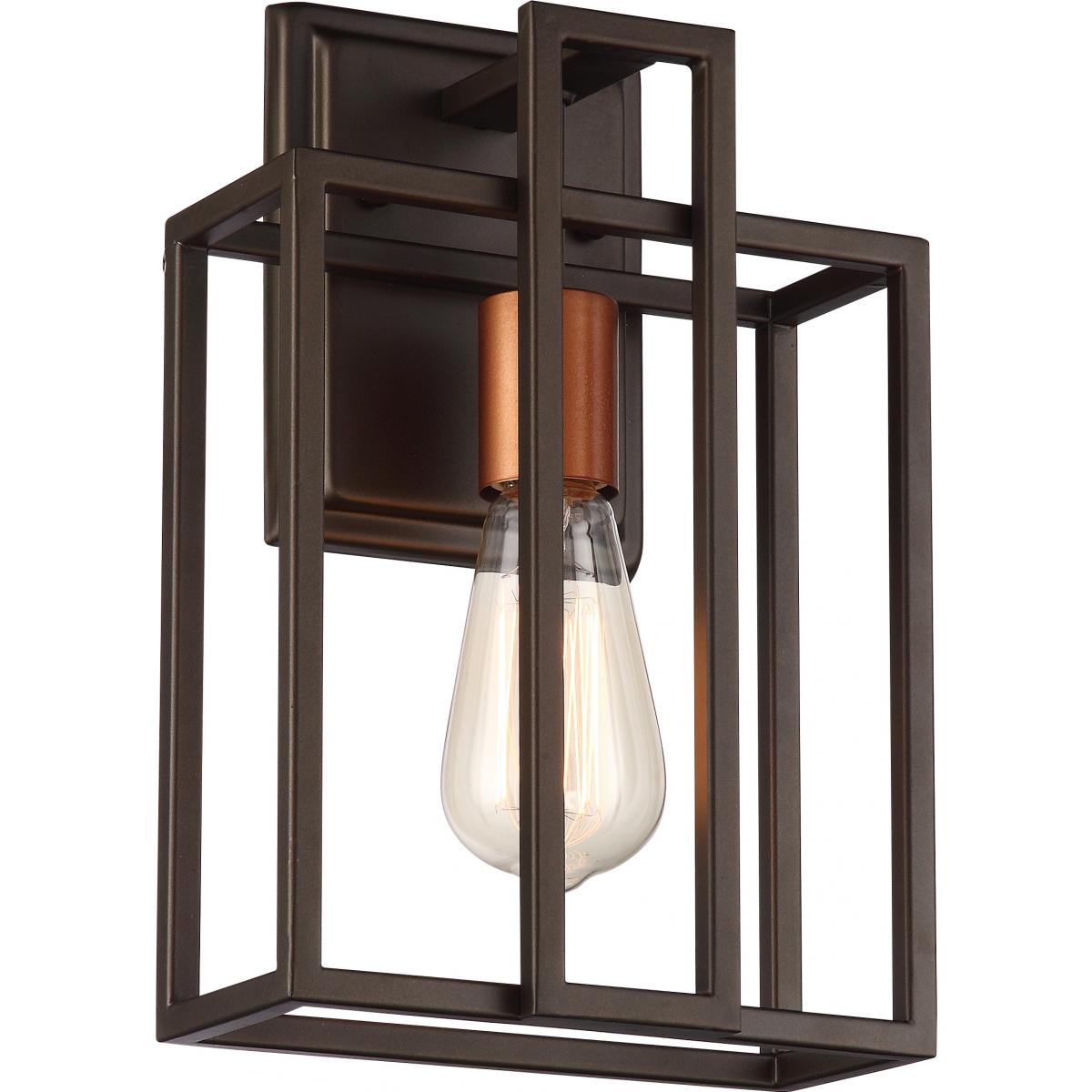 Lake - 1 Light Wall Sconce - Forest Bronze Finish with Copper Accents - Satco 60-5851