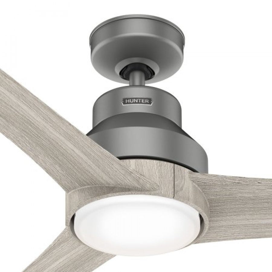 Lakemont 60" LED Fan - Matte Silver by Hunter
