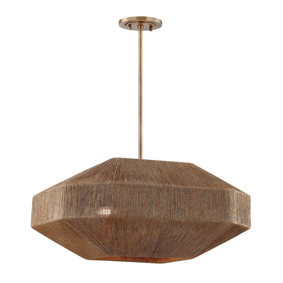 Laken Chandelier - 4-Light - Patina Brass - Troy Lighting F3624-PBR