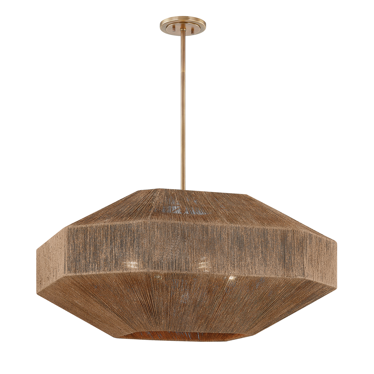 Laken Chandelier - 4-Light - Patina Brass - Troy Lighting F3636-PBR