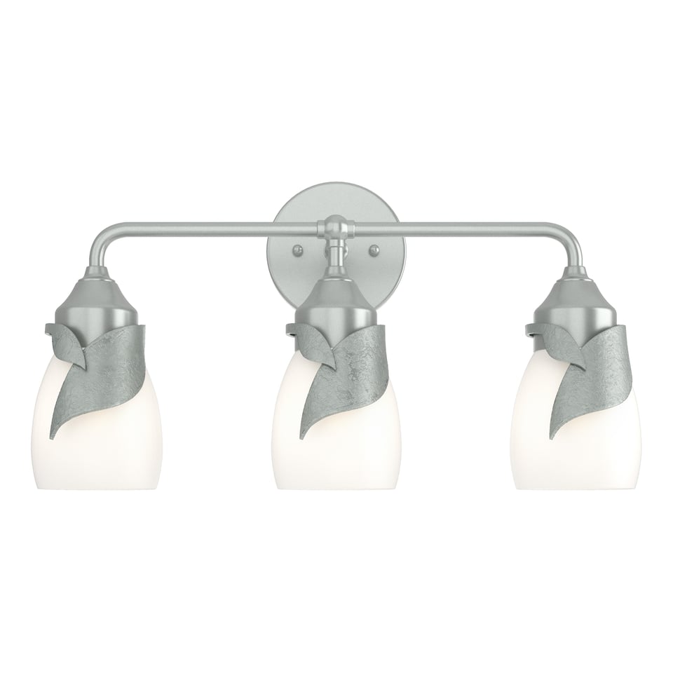 Lapas 3-Light Bath Sconce - Vintage Platinum - Opal Glass by Hubbardton Forge