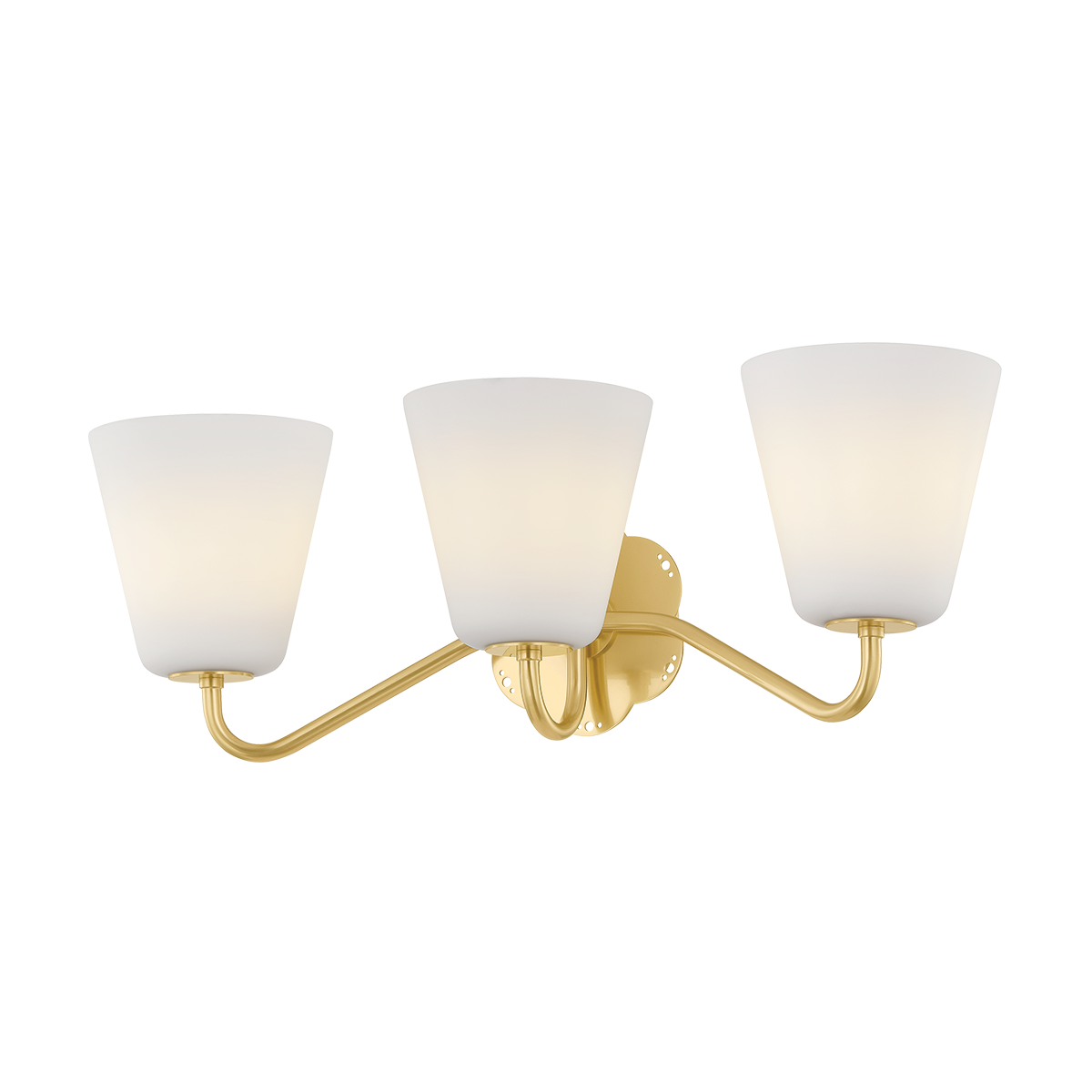 Leonella Vanity Light - 3-Light - Aged Brass - Mitzi H1017303-AGB