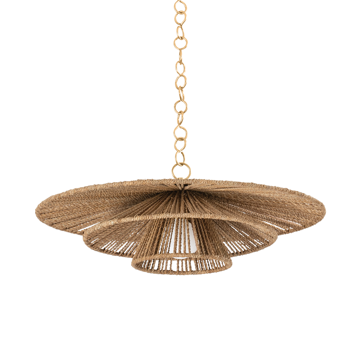 Levan Pendant - 1-Light - Vintage Gold Leaf - Troy Lighting F1724-VGL