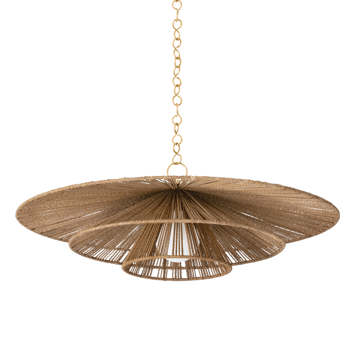 Levan Pendant - 1-Light - Vintage Gold Leaf - Troy Lighting F1736-VGL
