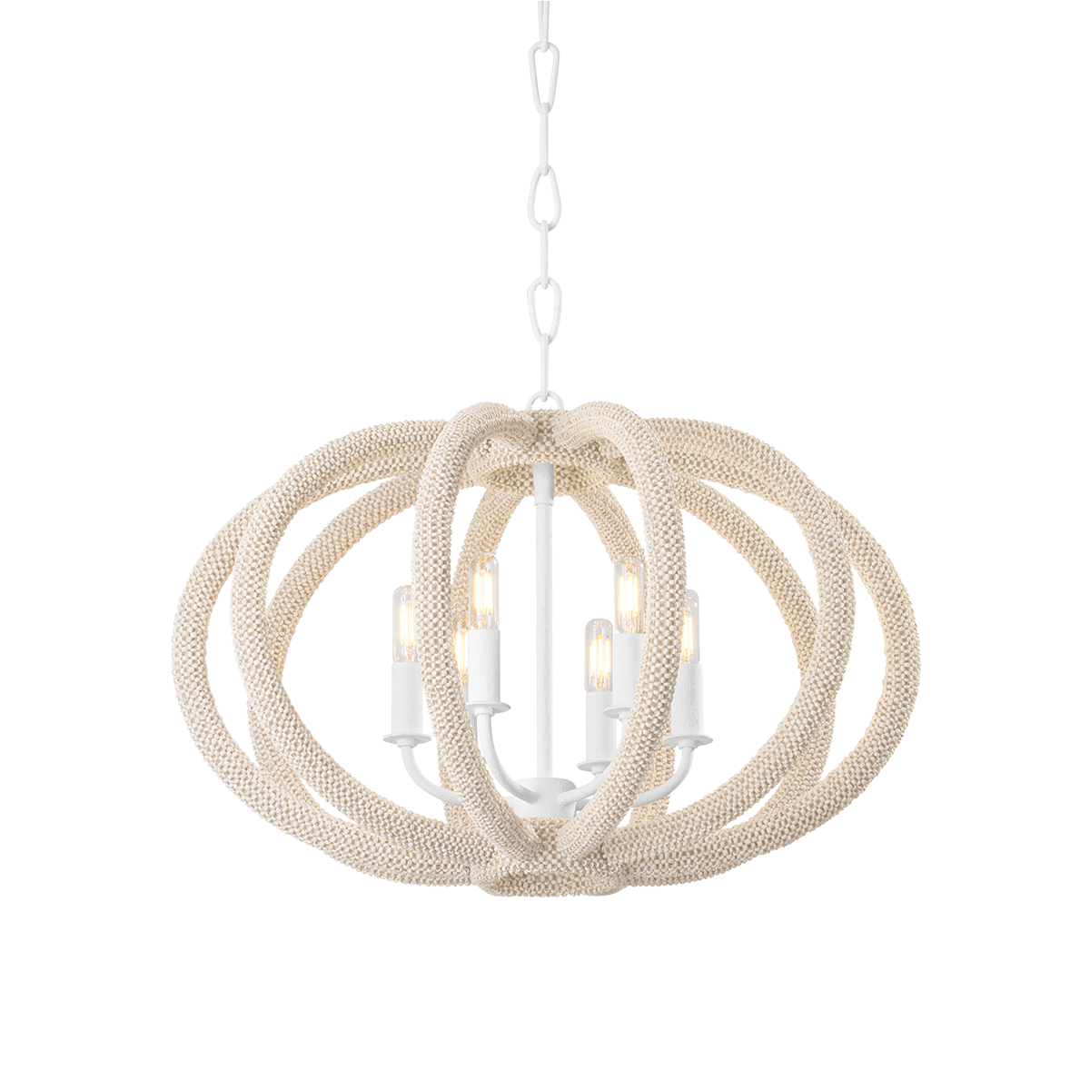 Lewiston Chandelier - 3-Light - White Plaster by Hudson Valley Lighting