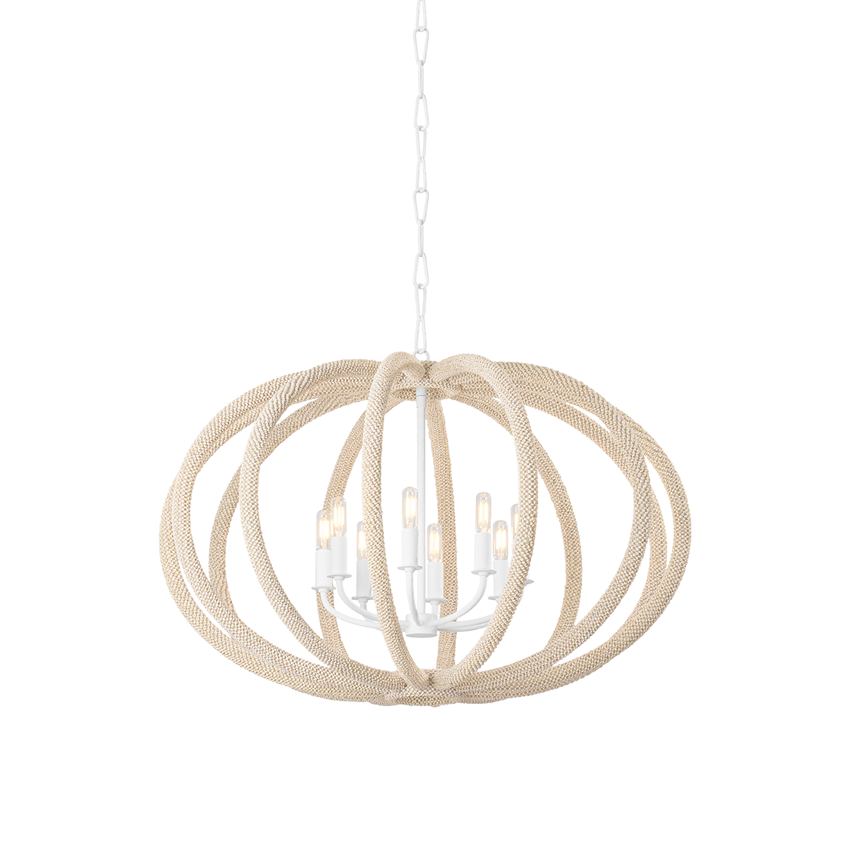 Lewiston Chandelier - 6-Light - White Plaster by Hudson Valley Lighting