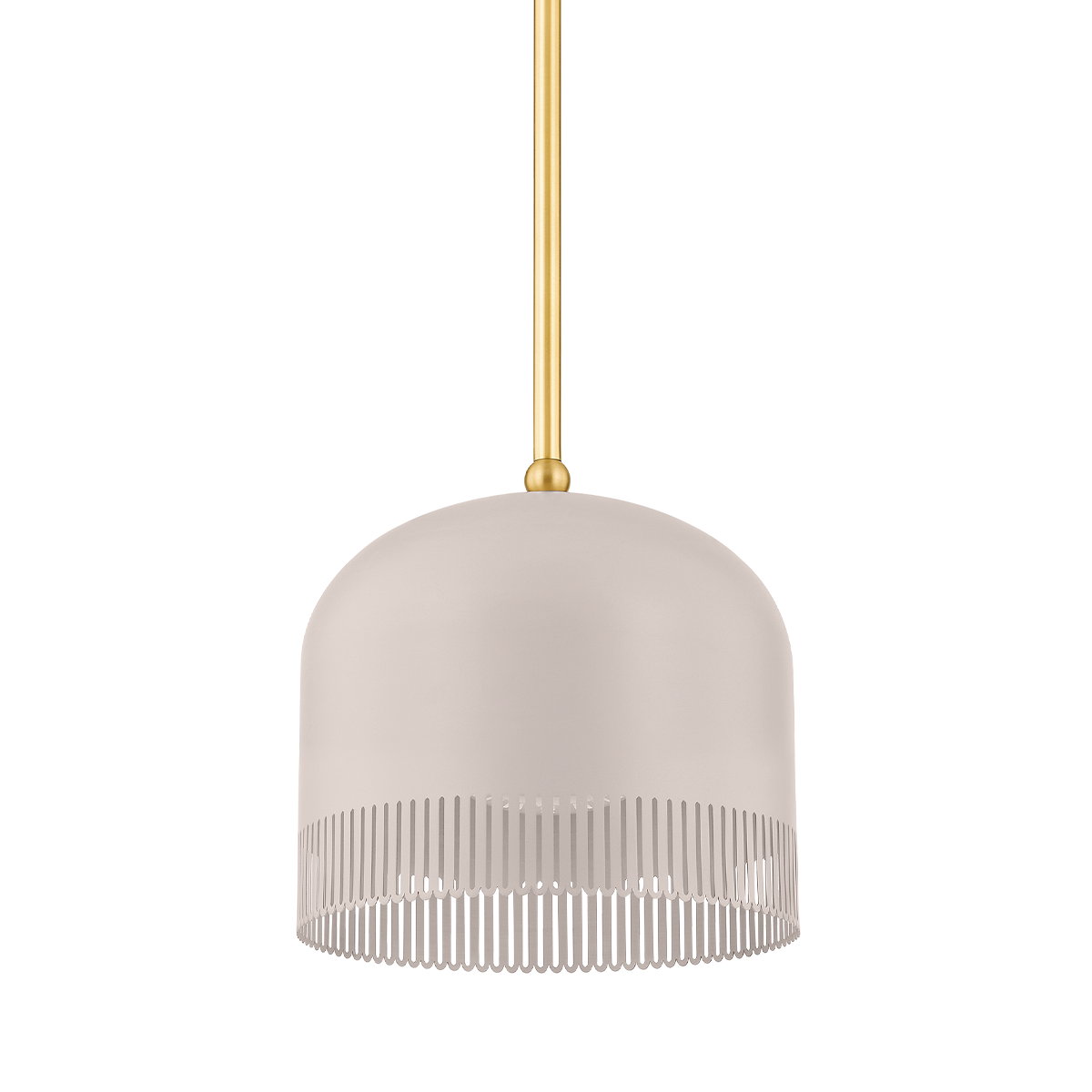 Liba Small Pendant - 1-Light - Aged Brass/Soft Peignoir - Mitzi H884701S-AGB/SPG