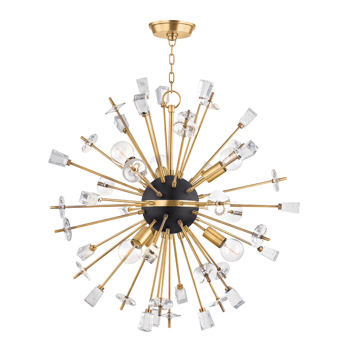 Liberty Chandelier - 6-Light - Aged Brass by Hudson Valley Lighting
