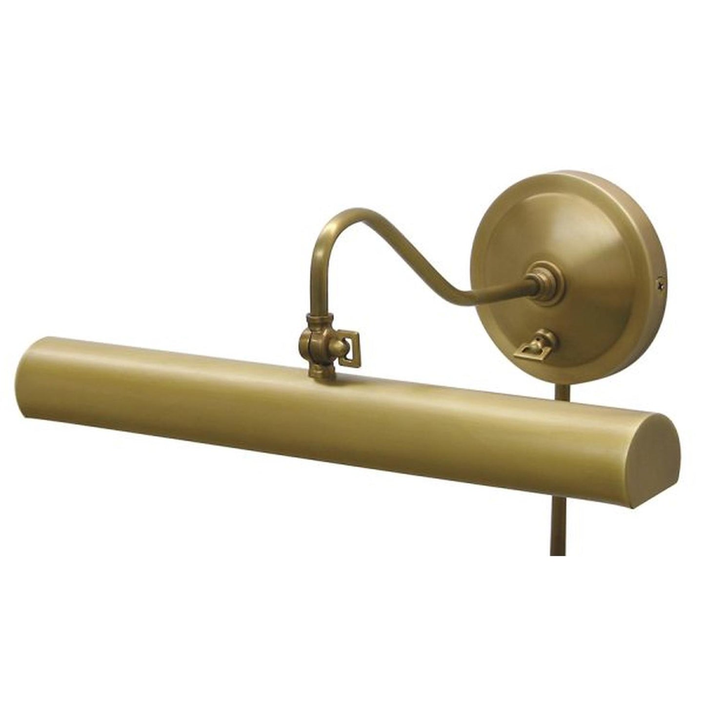 Library Adjustable Wall Swing Lamp - PL16-WB - Weathered Brass by House of Troy