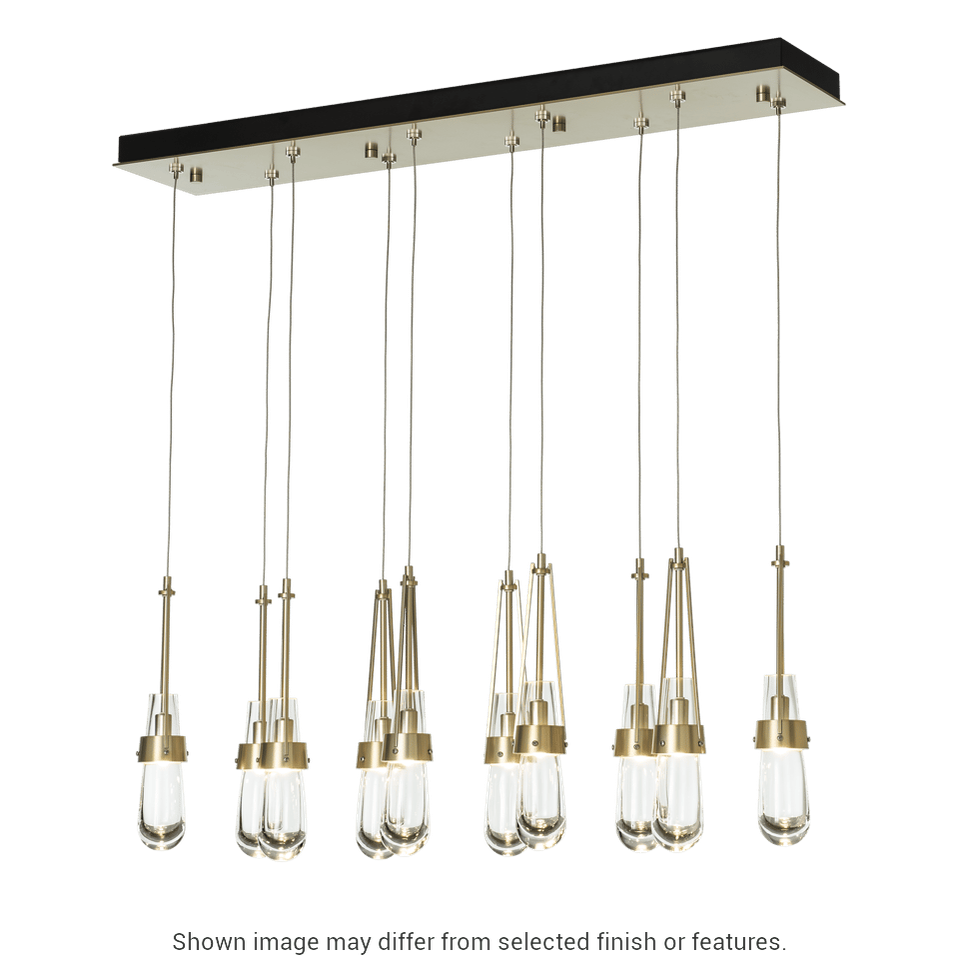 Link 10-Light Clear Glass Pendant - White by Hubbardton Forge