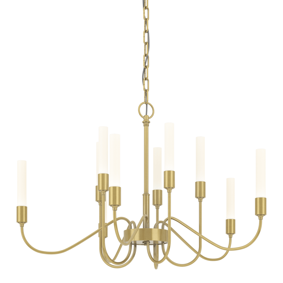 Lisse 10-Arm Chandelier - Modern Brass by Hubbardton Forge