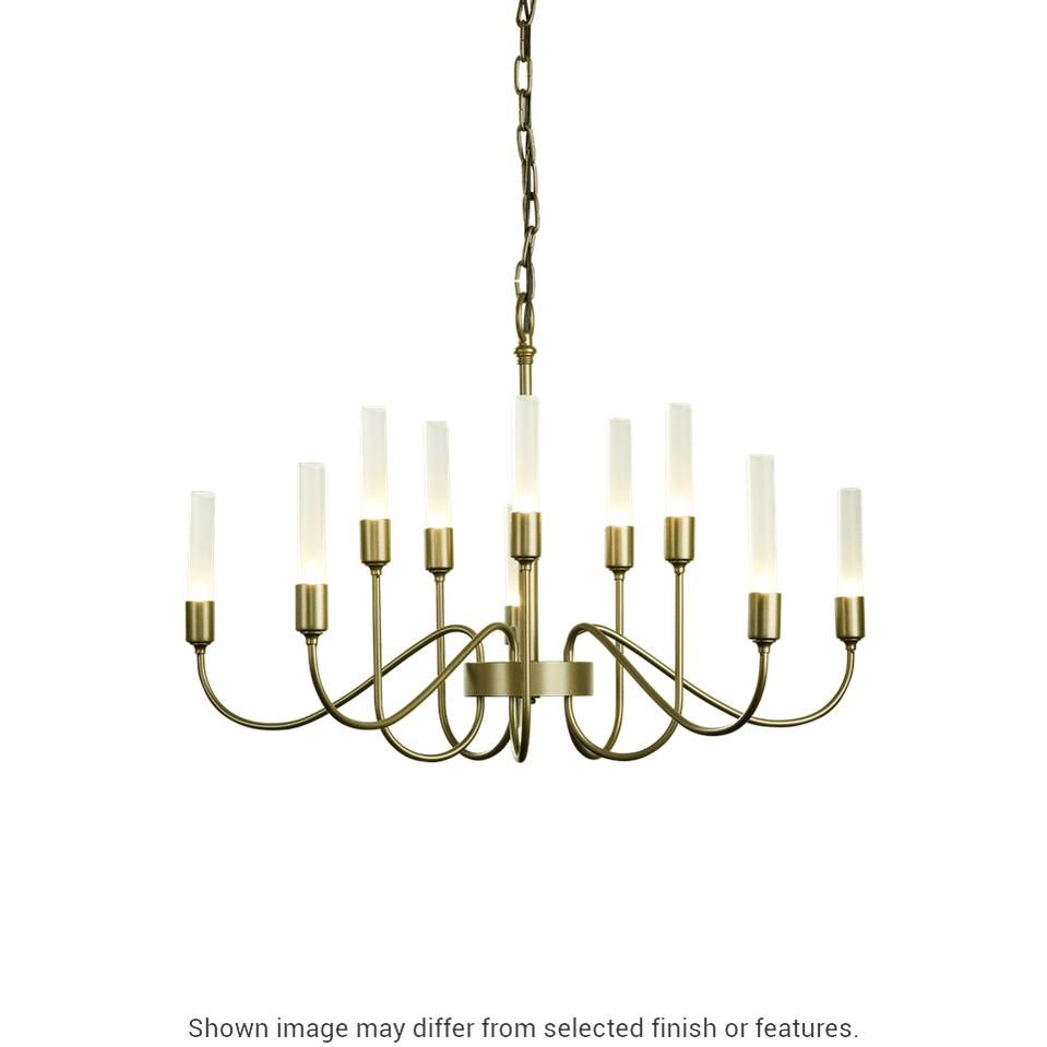 Lisse 10-Arm Chandelier - White by Hubbardton Forge