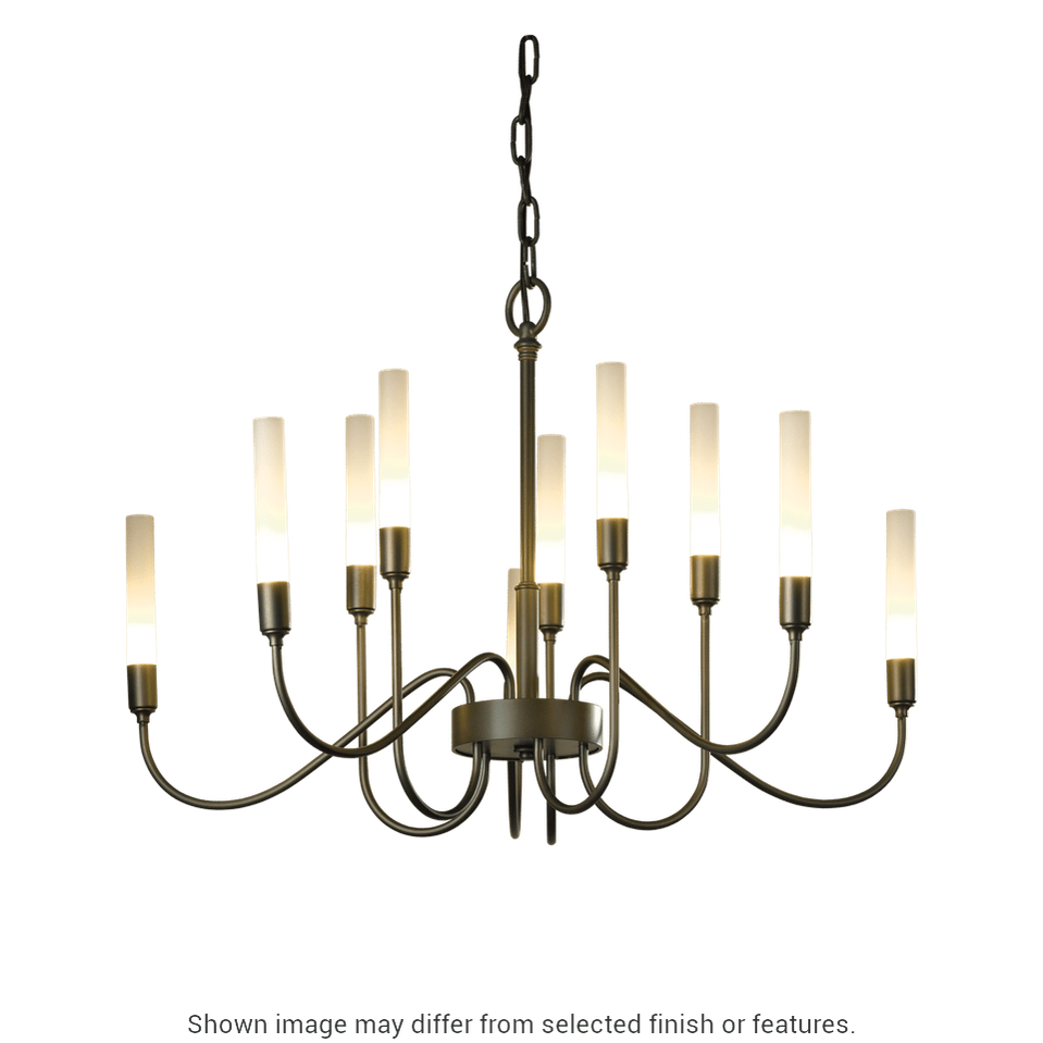 Lisse 10-Arm Chandelier - White by Hubbardton Forge