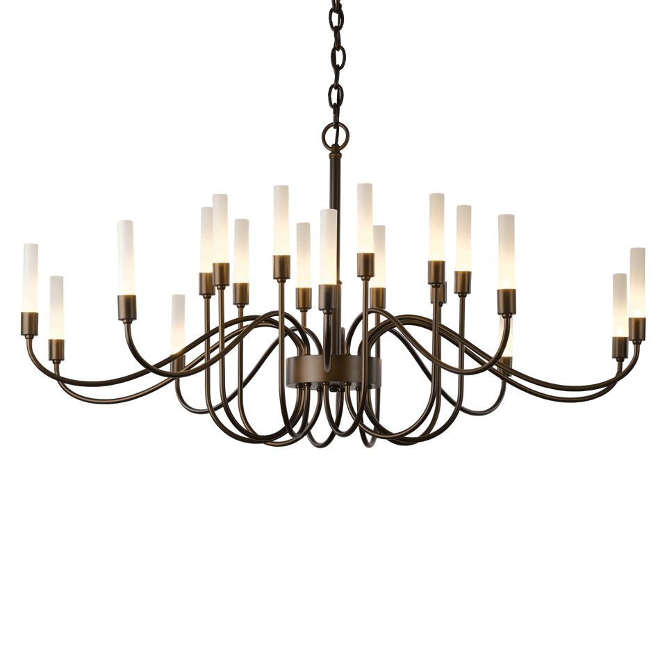 Lisse 20-Arm Chandelier - Dark Smoke by Hubbardton Forge
